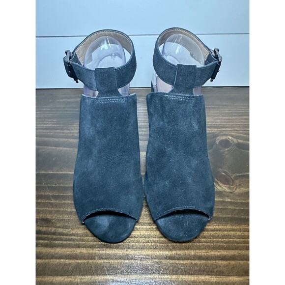 Vionic Kaia Black‎ Suede Chunky Heel Ankle Strap Sandals Women's 9 - Picture 5 of 11